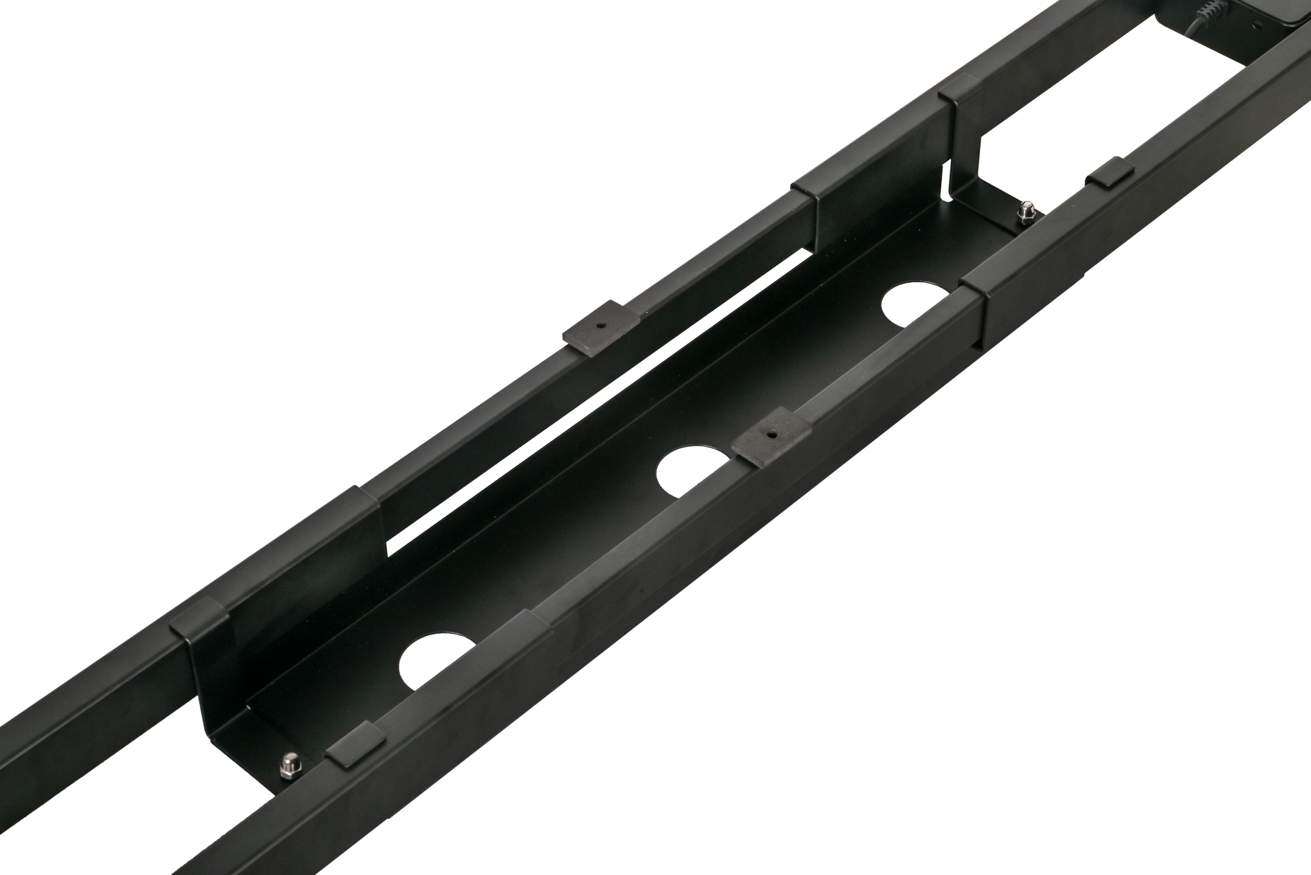 שולחן עבודה מתכוונן חשמלי דו מנועי STANDLY Z1 עם רגליים בצבע שחור ופלטה בצבע עץ טבעי באורך 140 ס״מ – תמונה 7