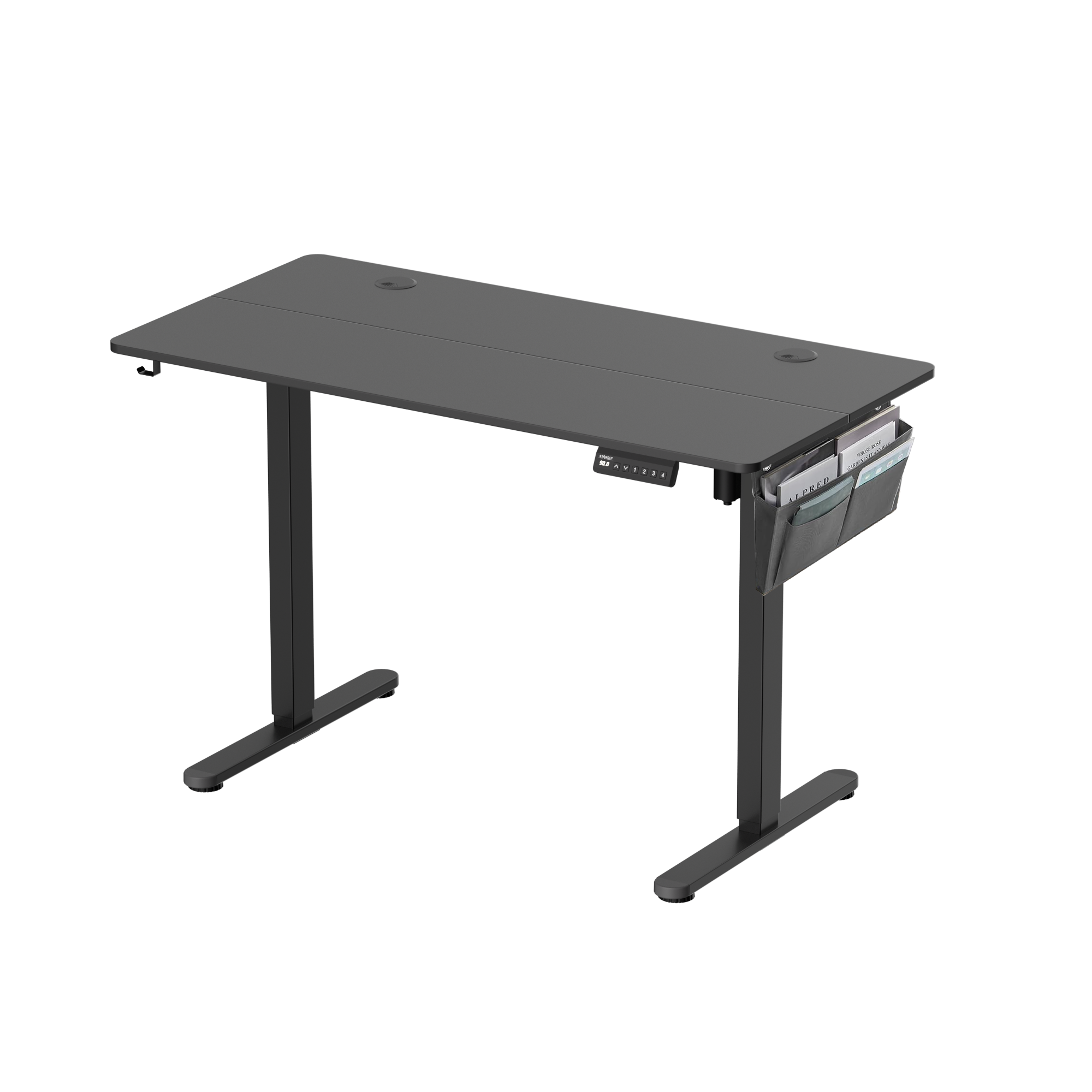 שולחן עבודה מתכוונן חשמלי חד מנועי STANDLY S12 בצבע שחור 120 ס״מ – תמונה 2