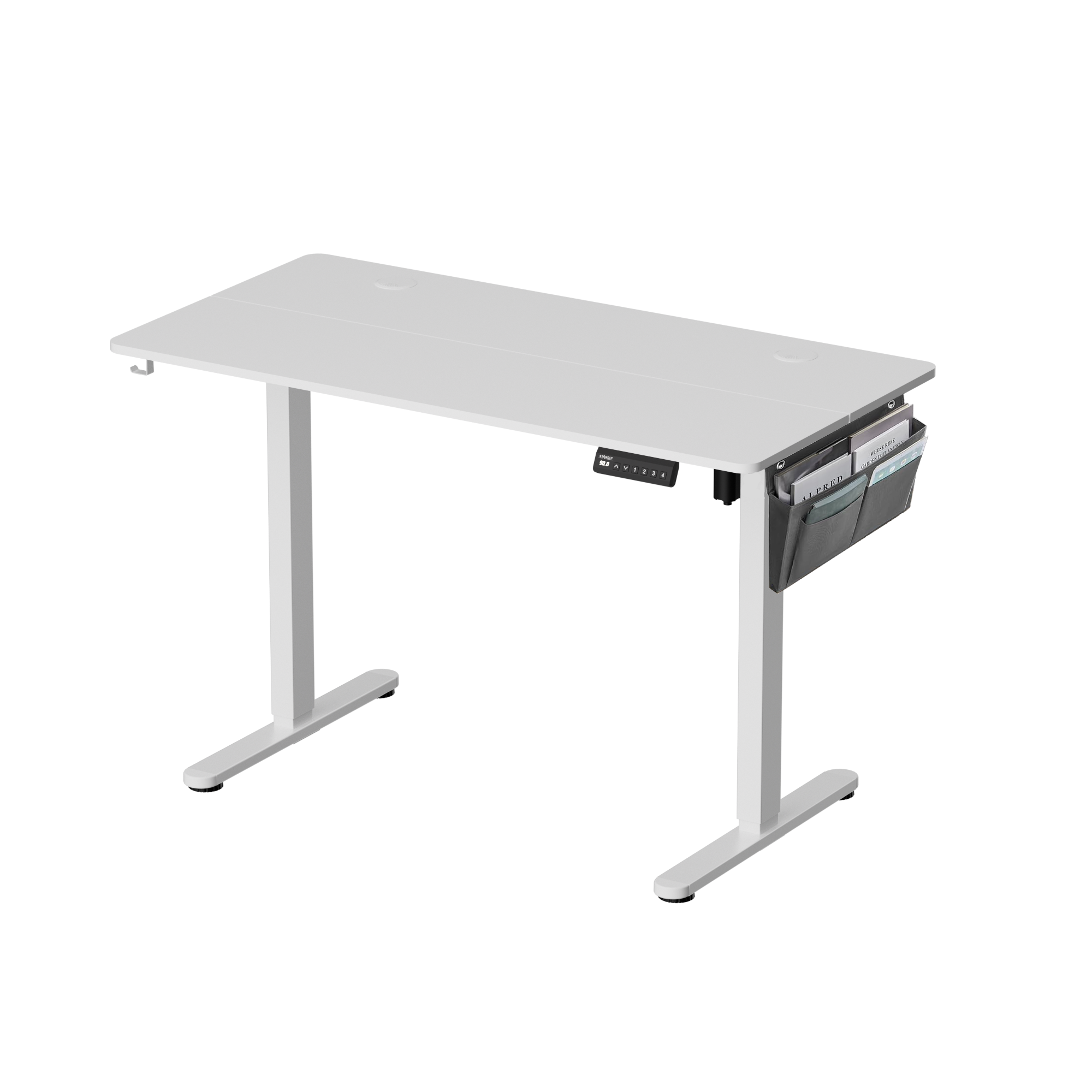 שולחן עבודה מתכוונן חשמלי חד מנועי STANDLY S12 בצבע לבן 120 ס״מ – תמונה 2