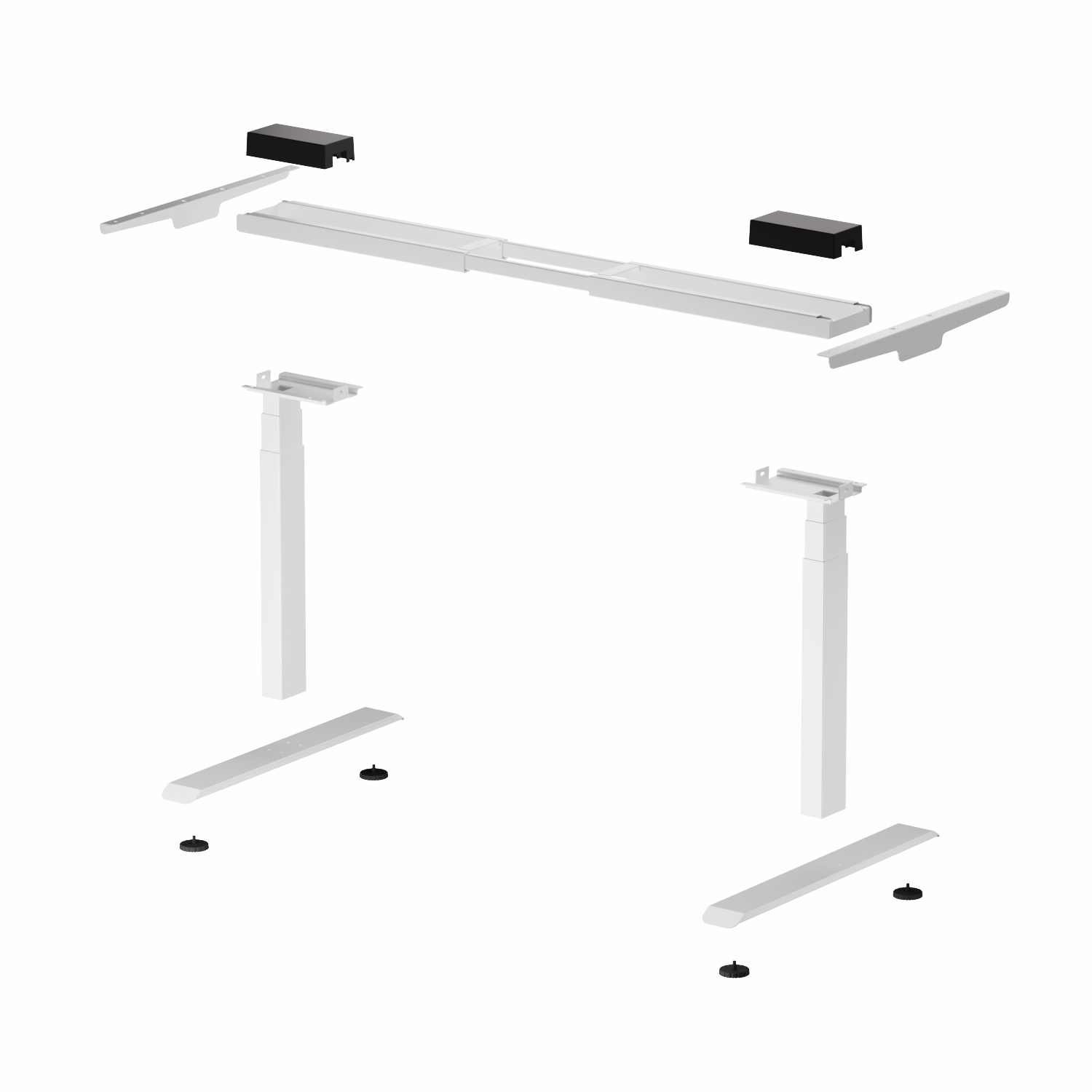 רגליים לשולחן עמידה מתכוונן STANDLY D1 דו מנועי – תמונה 5