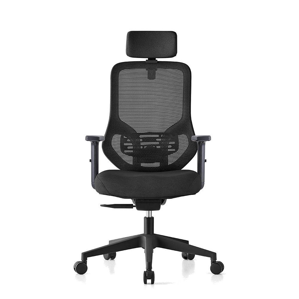 כיסא ארגונומי איכותי מבית STANDLY בצבע שחור דגם Hygge