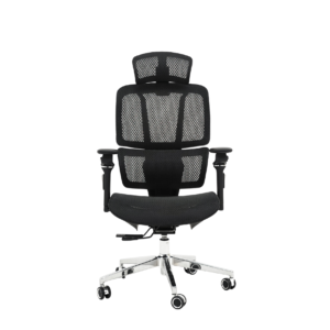 כיסא ארגונומי רשת מלא עם גב מפוצל STANDLY LUXE בצבע שחור