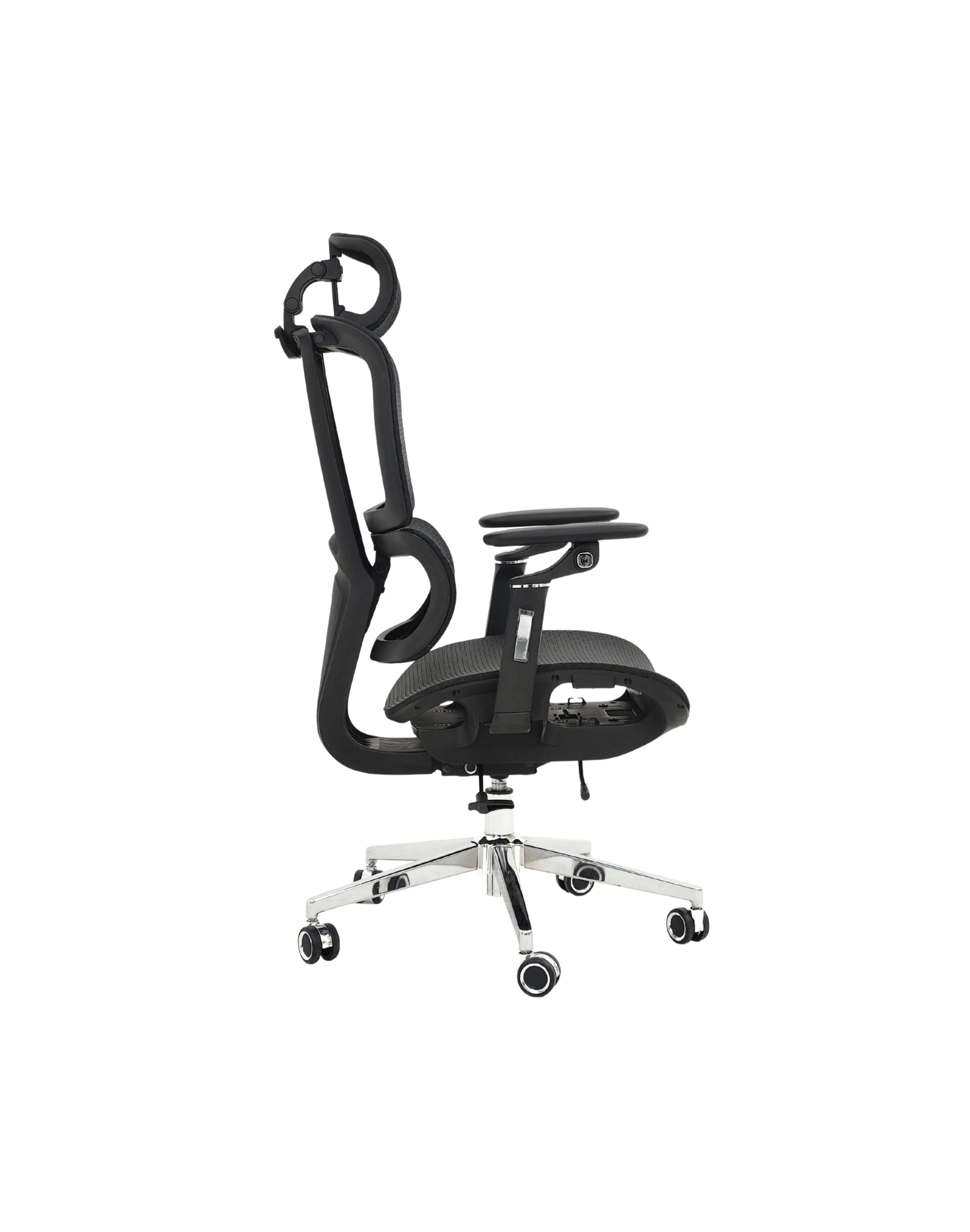 כיסא ארגונומי רשת מלא עם גב מפוצל STANDLY LUXE בצבע שחור – תמונה 3