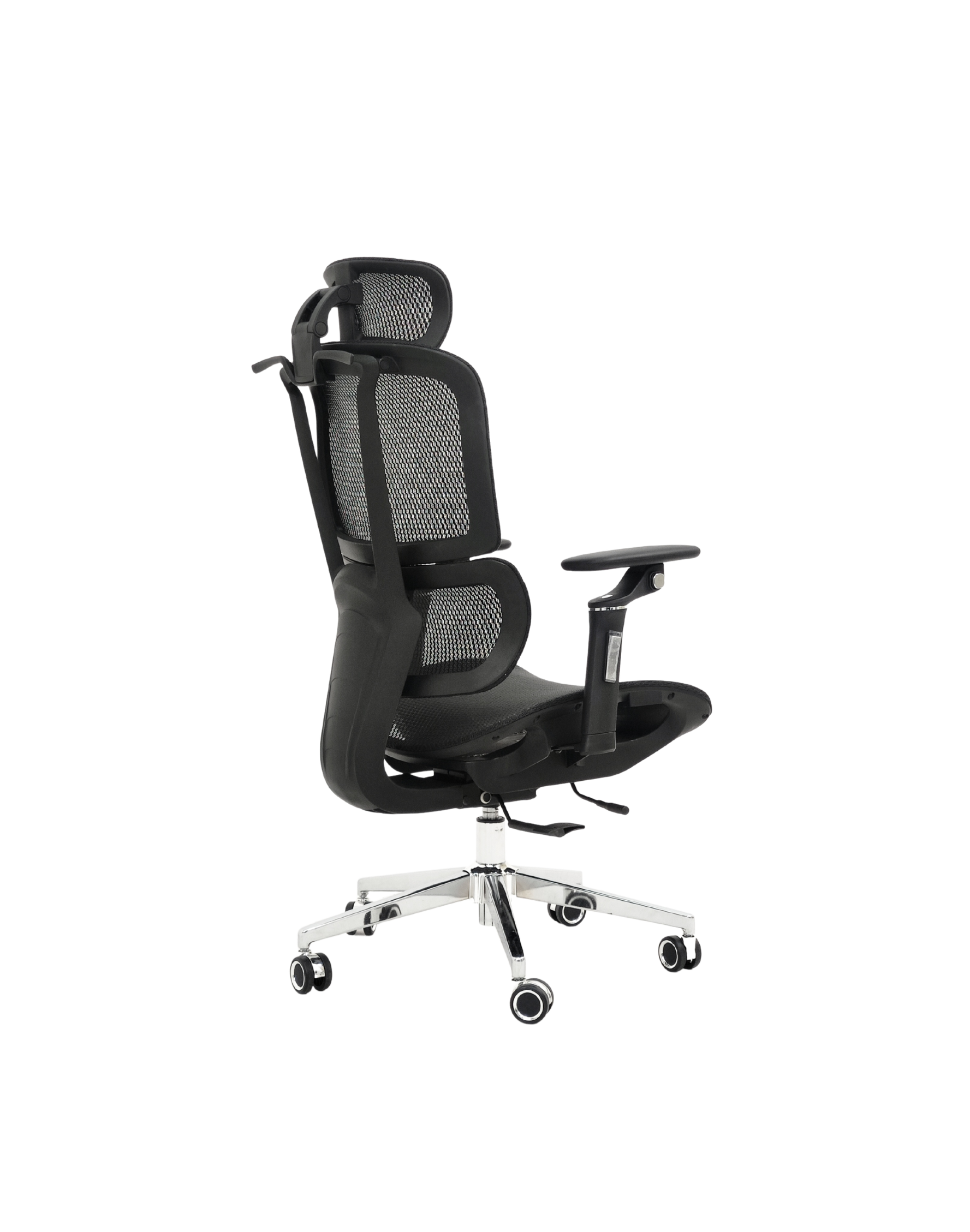 כיסא ארגונומי רשת מלא עם גב מפוצל STANDLY LUXE בצבע שחור – תמונה 4