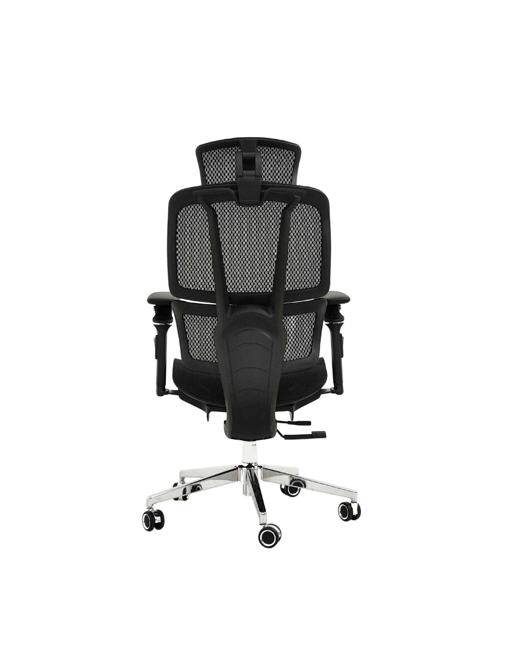 כיסא ארגונומי רשת מלא עם גב מפוצל STANDLY LUXE בצבע שחור – תמונה 5