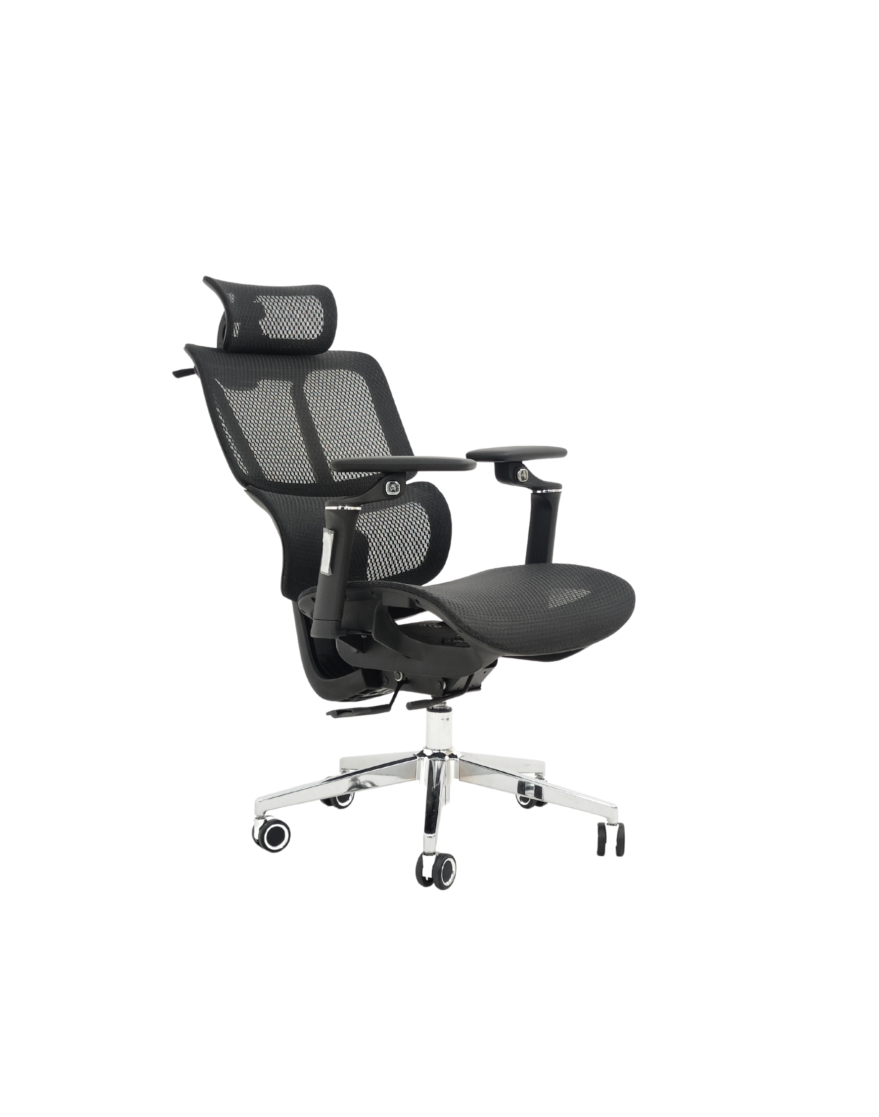 כיסא ארגונומי רשת מלא עם גב מפוצל STANDLY LUXE בצבע שחור – תמונה 6