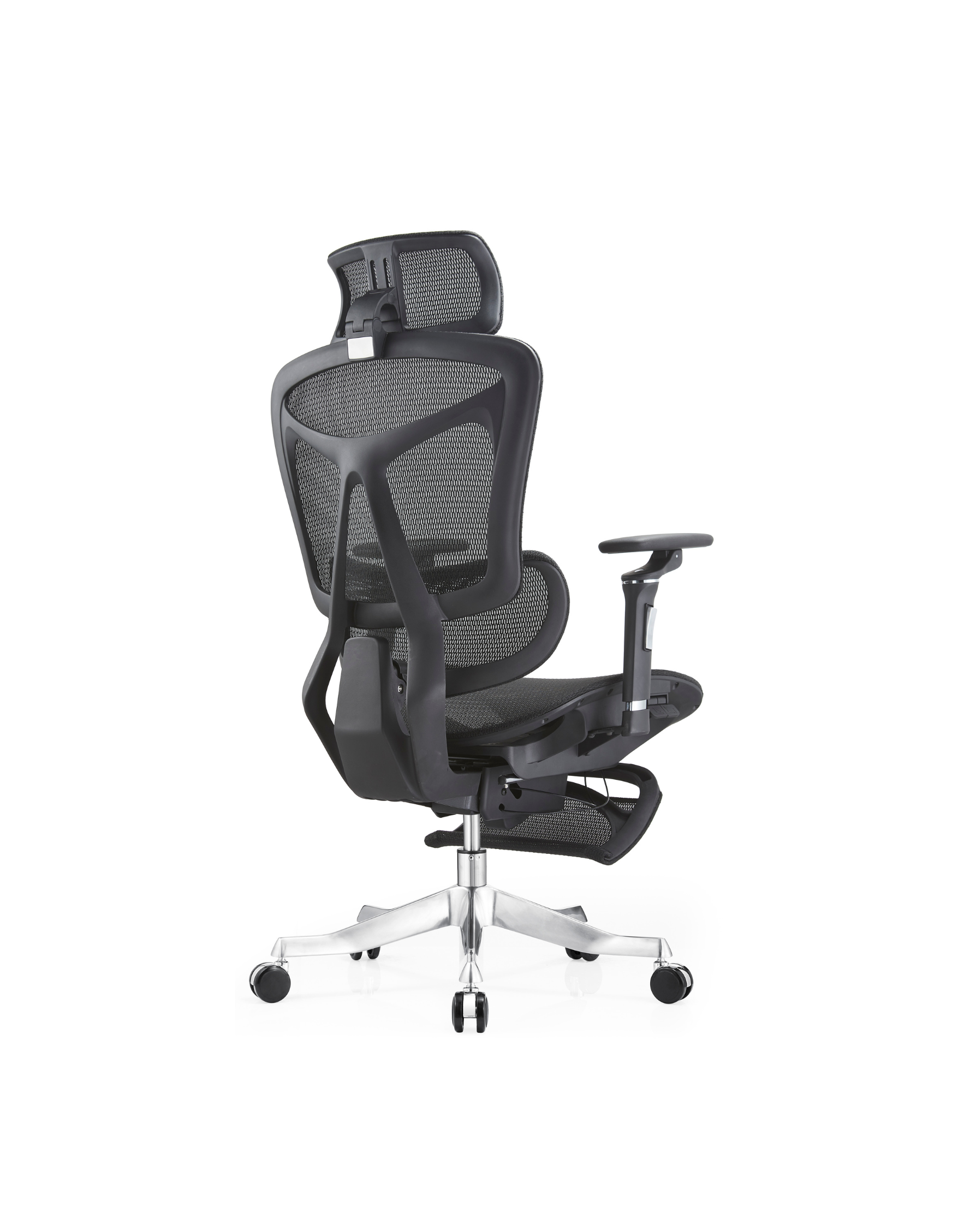 כיסא ארגונומי פרימיום עם הדום רגליים STANDLY ASTRA בצבע שחור – תמונה 4