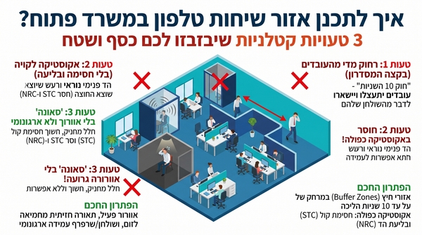 איך לתכנן אזור שיחות טלפון
